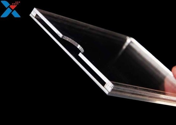 نگهدارنده پوستر دو طرفه افقی صفحه نمایش اکریلیک شفاف 1 میلی متری